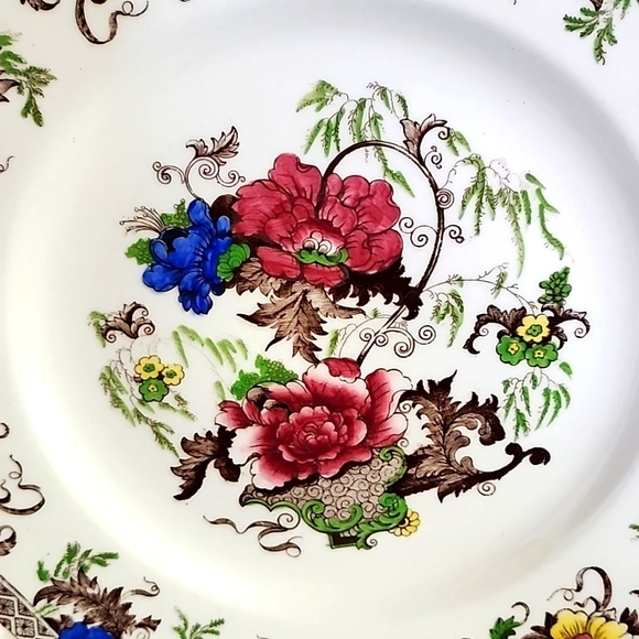 3 large Antique Royal Cauldon ENGLAND Est 1774 Hand Painted Platter 11" - Picture 2 of 5